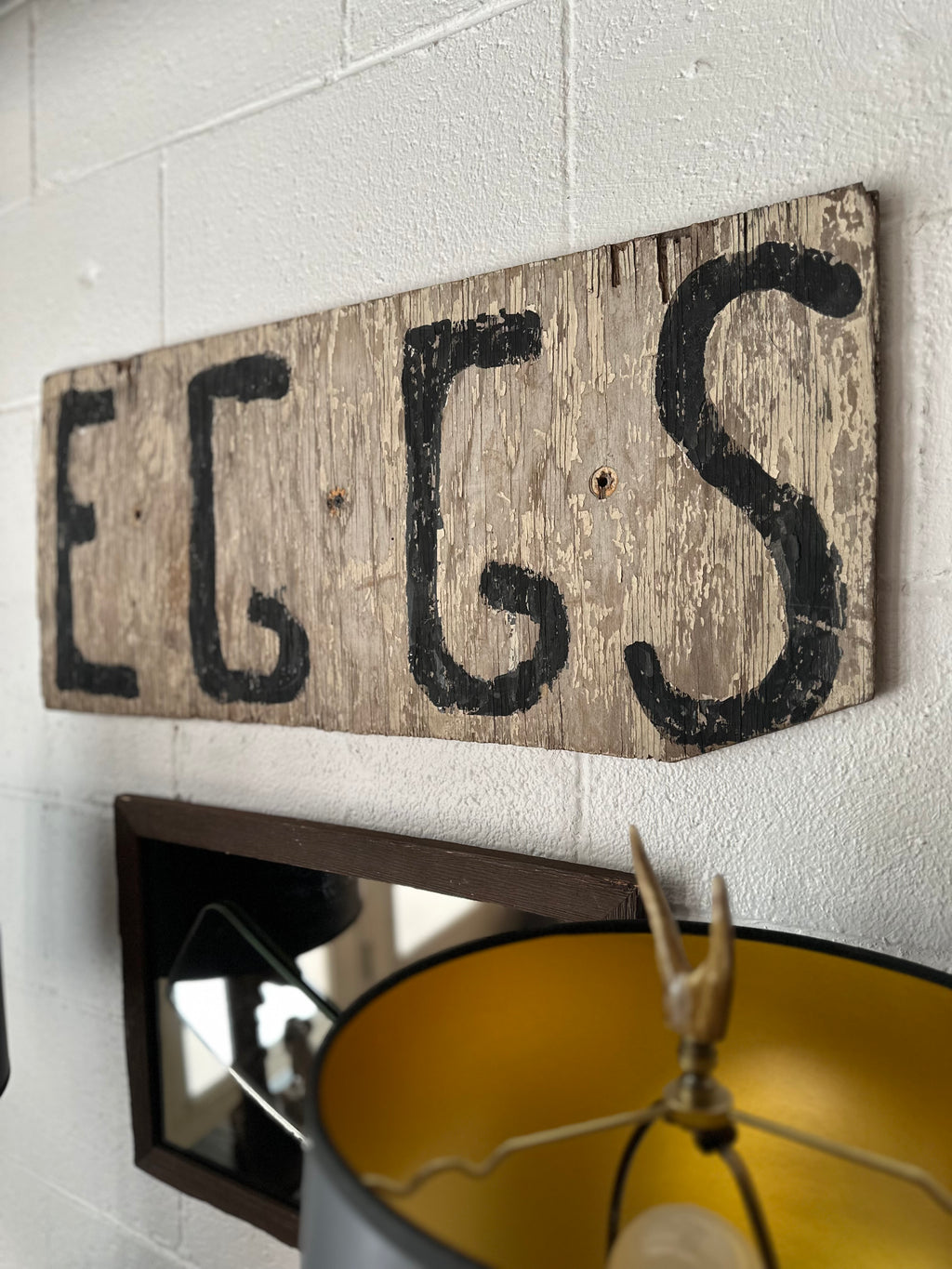 Hand Painted Eggs Sign