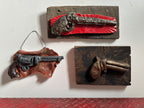 Black on Red Ceramic Pistol