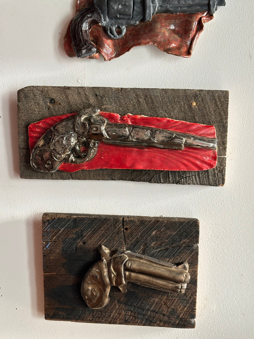 Black on Red Ceramic Pistol