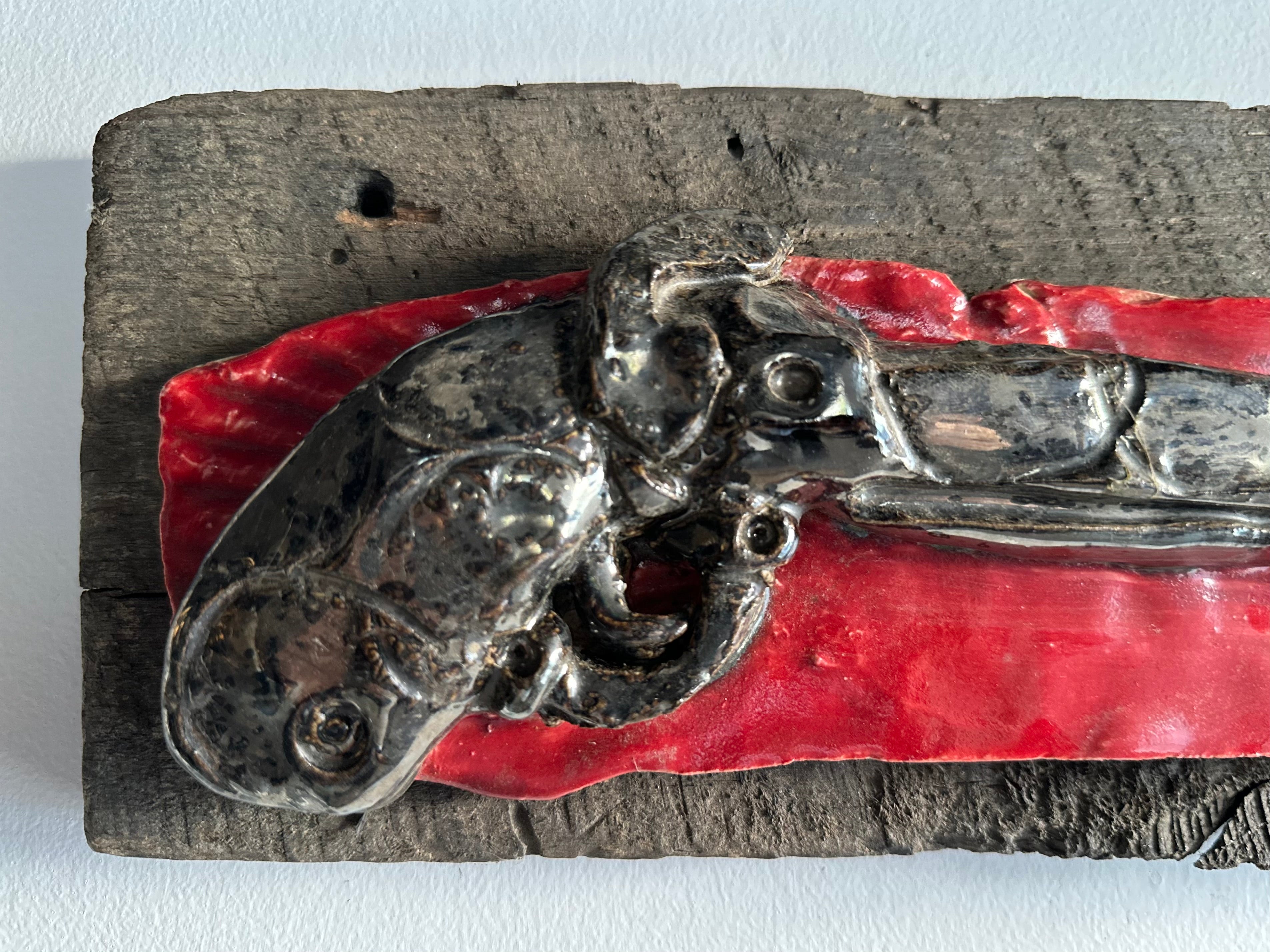 Black on Red Ceramic Pistol