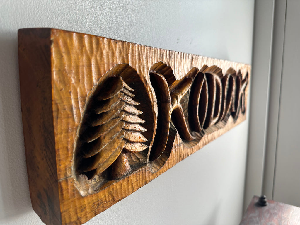 Carved Kodiak Sign
