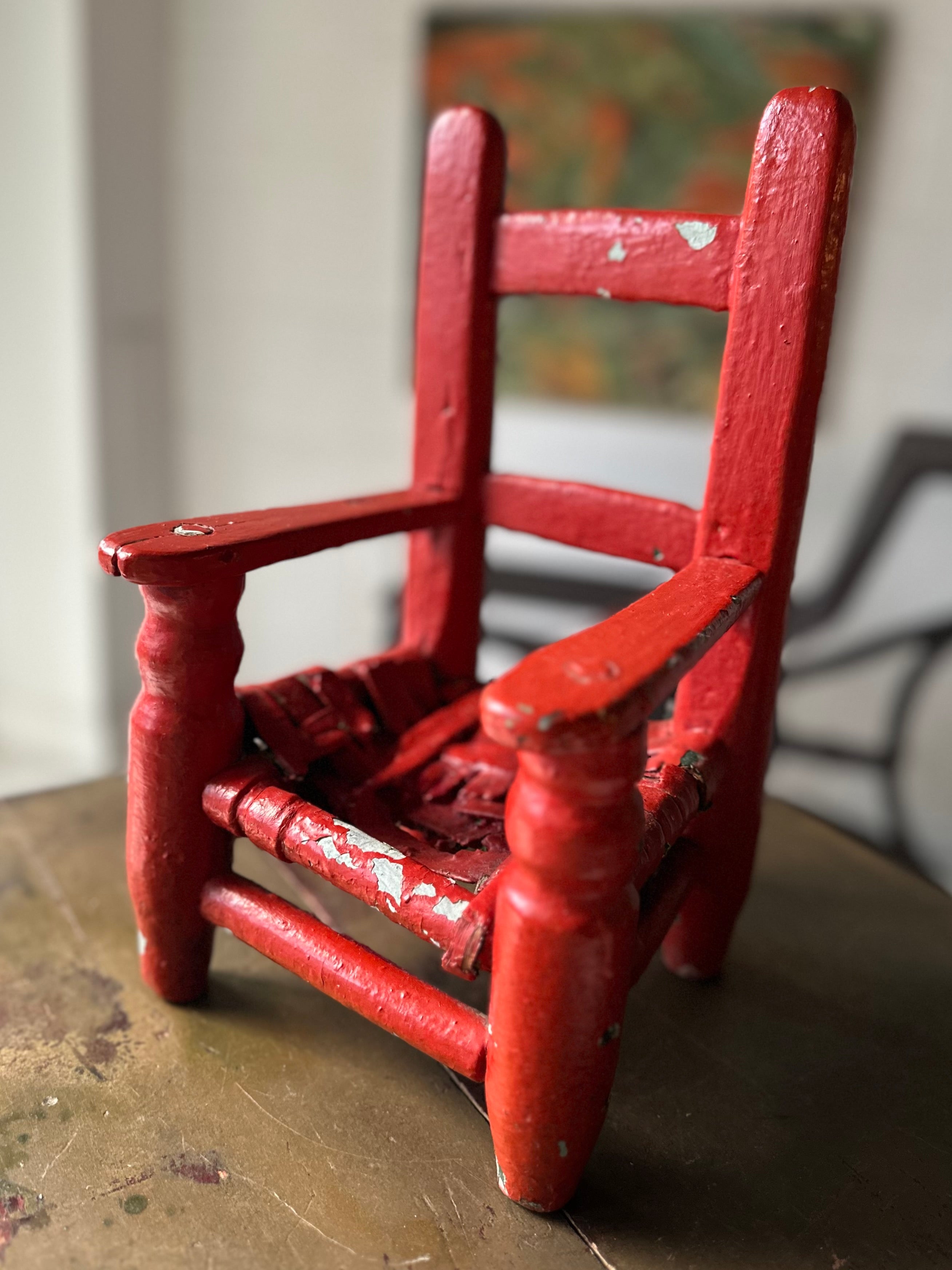 Red Child’s Chair