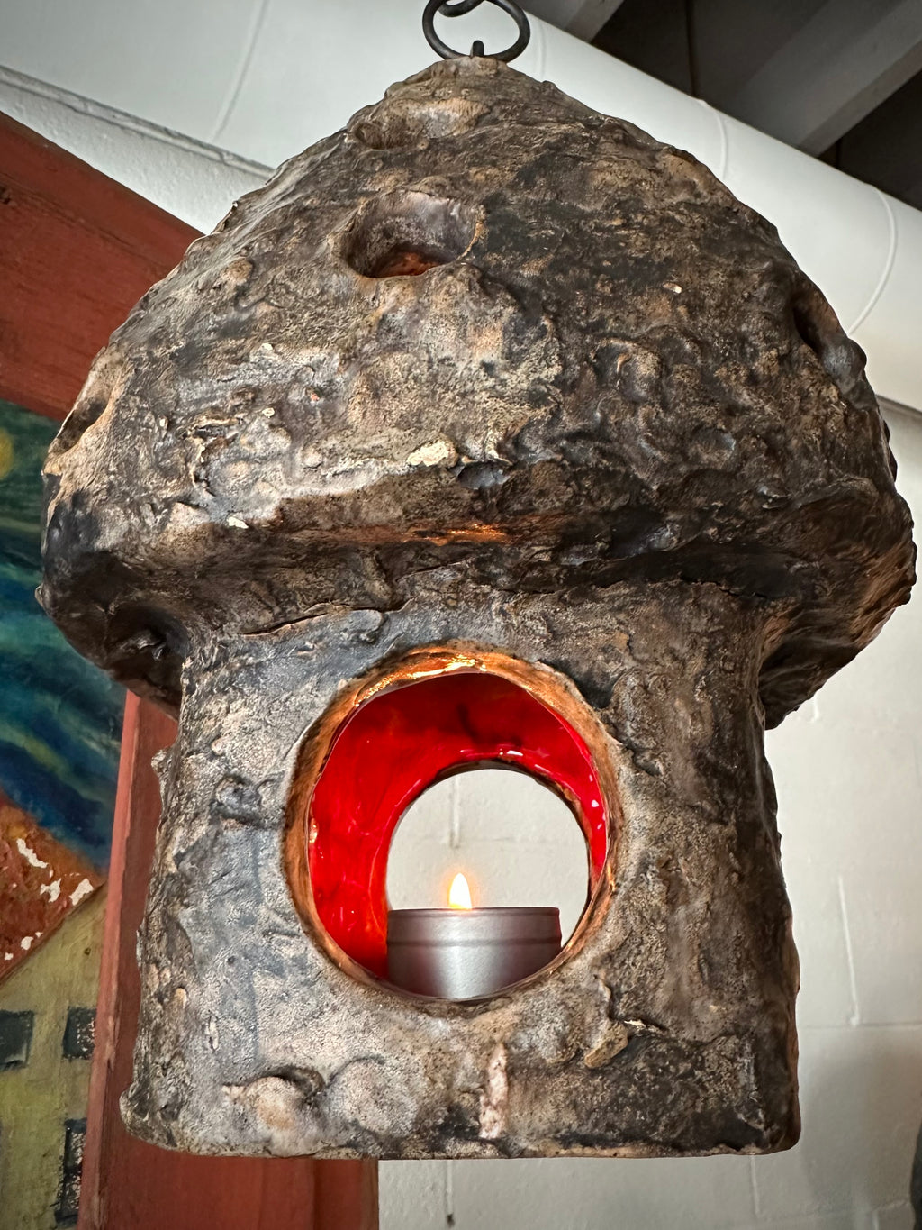 Hanging Candle Mushroom Fixture ￼