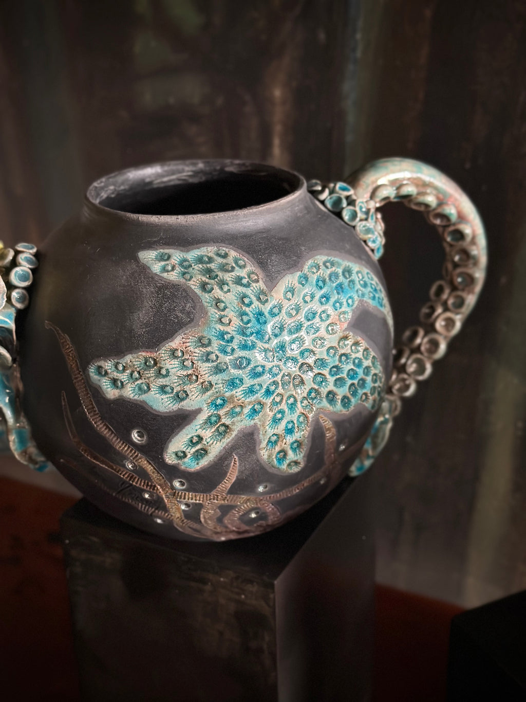 Sea Critter Ceramic Vessel