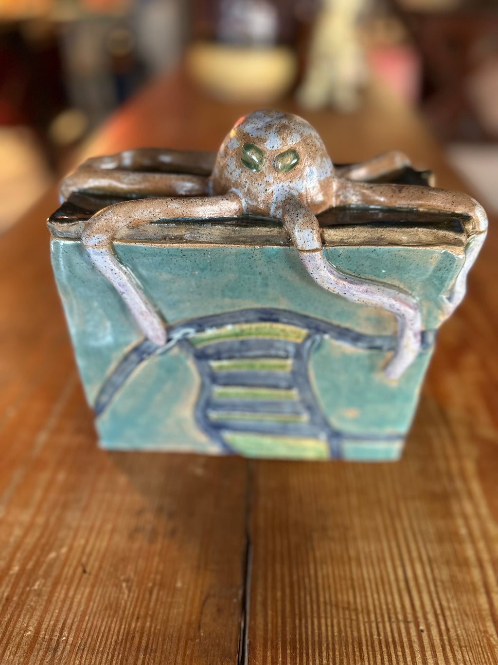 Ceramic Octopus Vessel