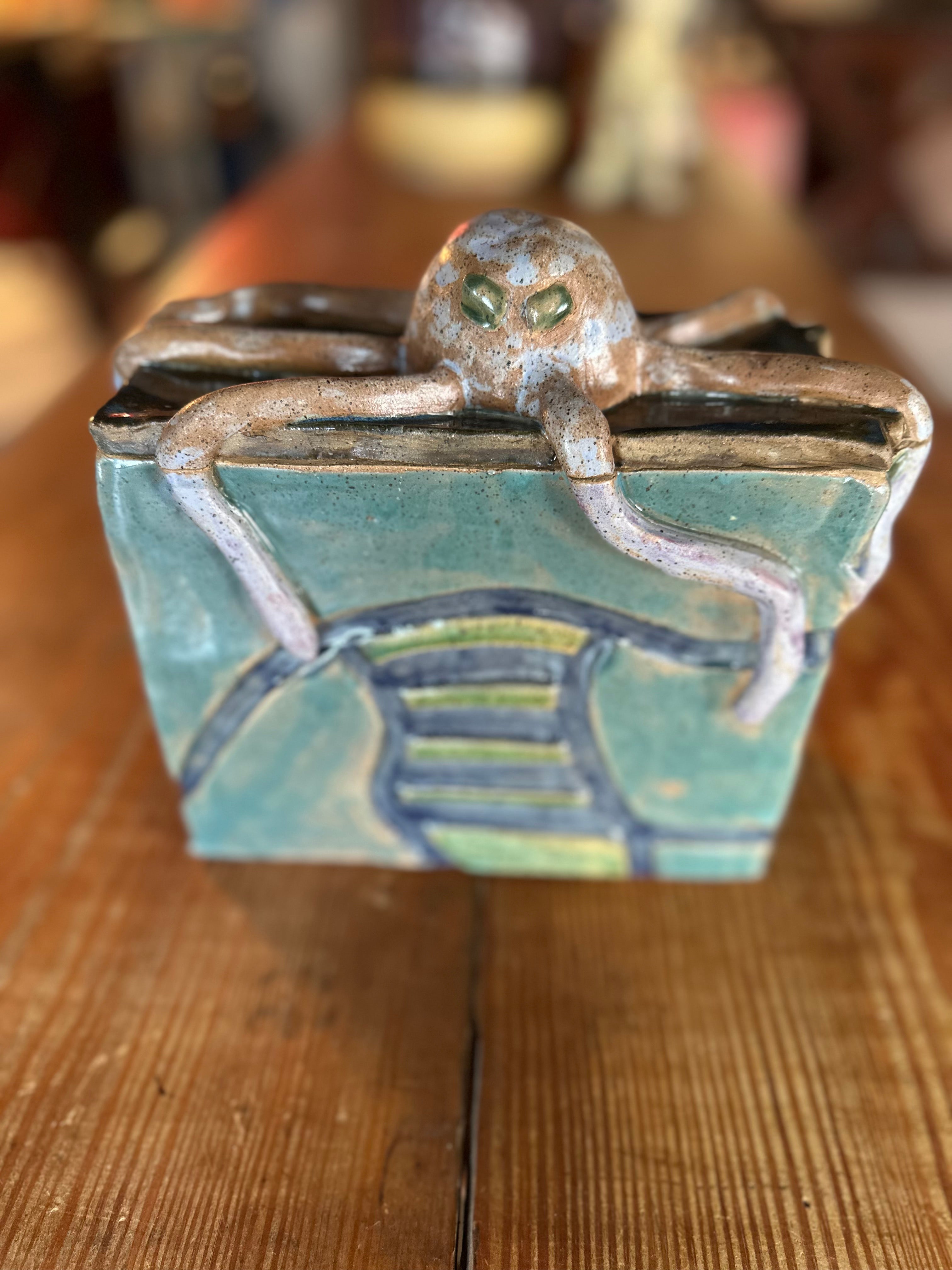 Ceramic Octopus Vessel
