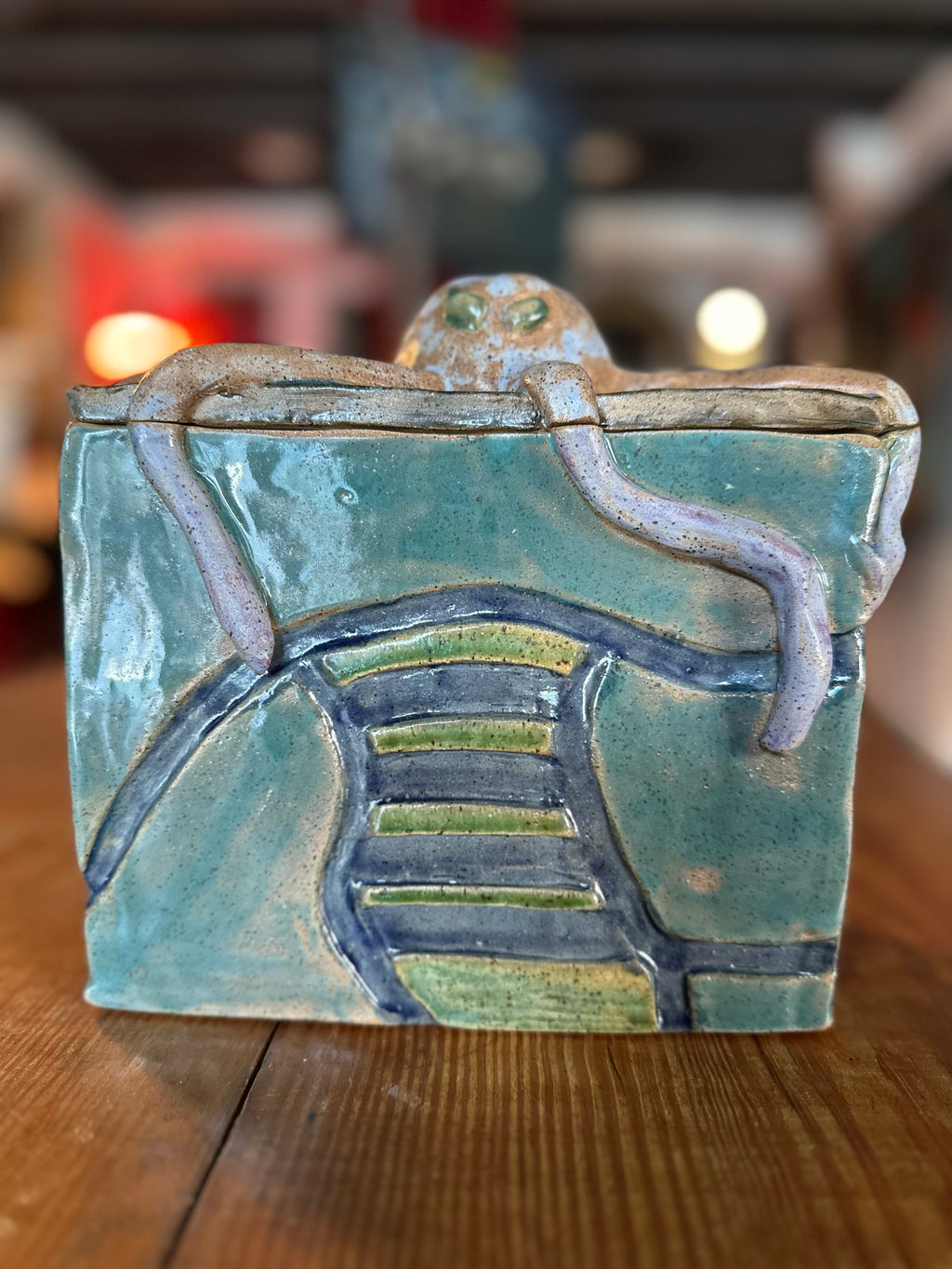 Ceramic Octopus Vessel