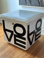 Vintage Love Storage Cube/Seat