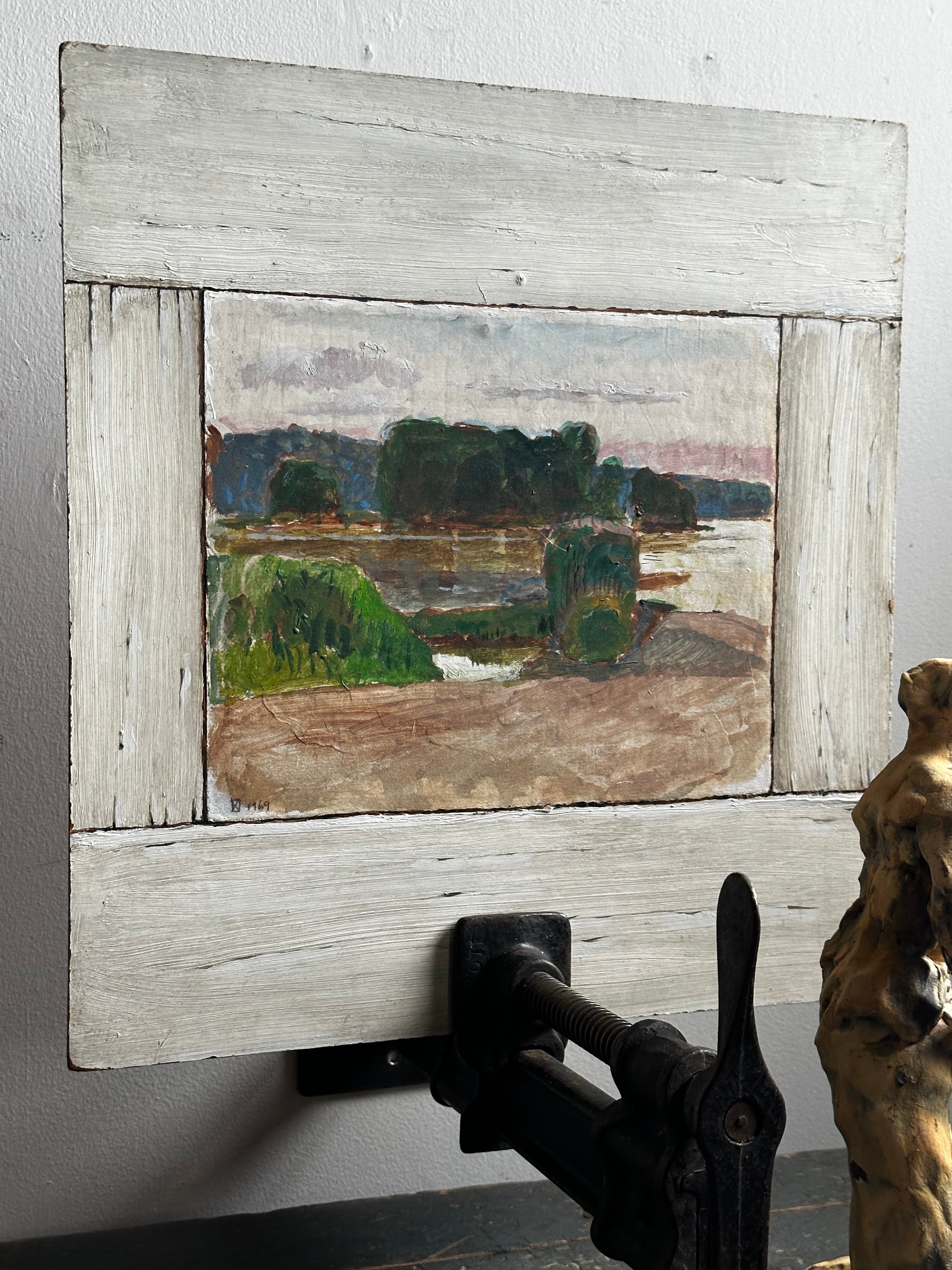 Landscape Painting on Masonite