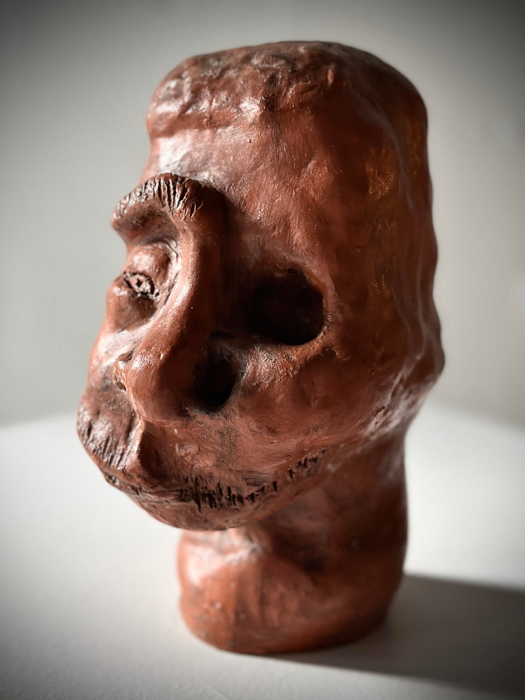 Scarred Head Sculpture