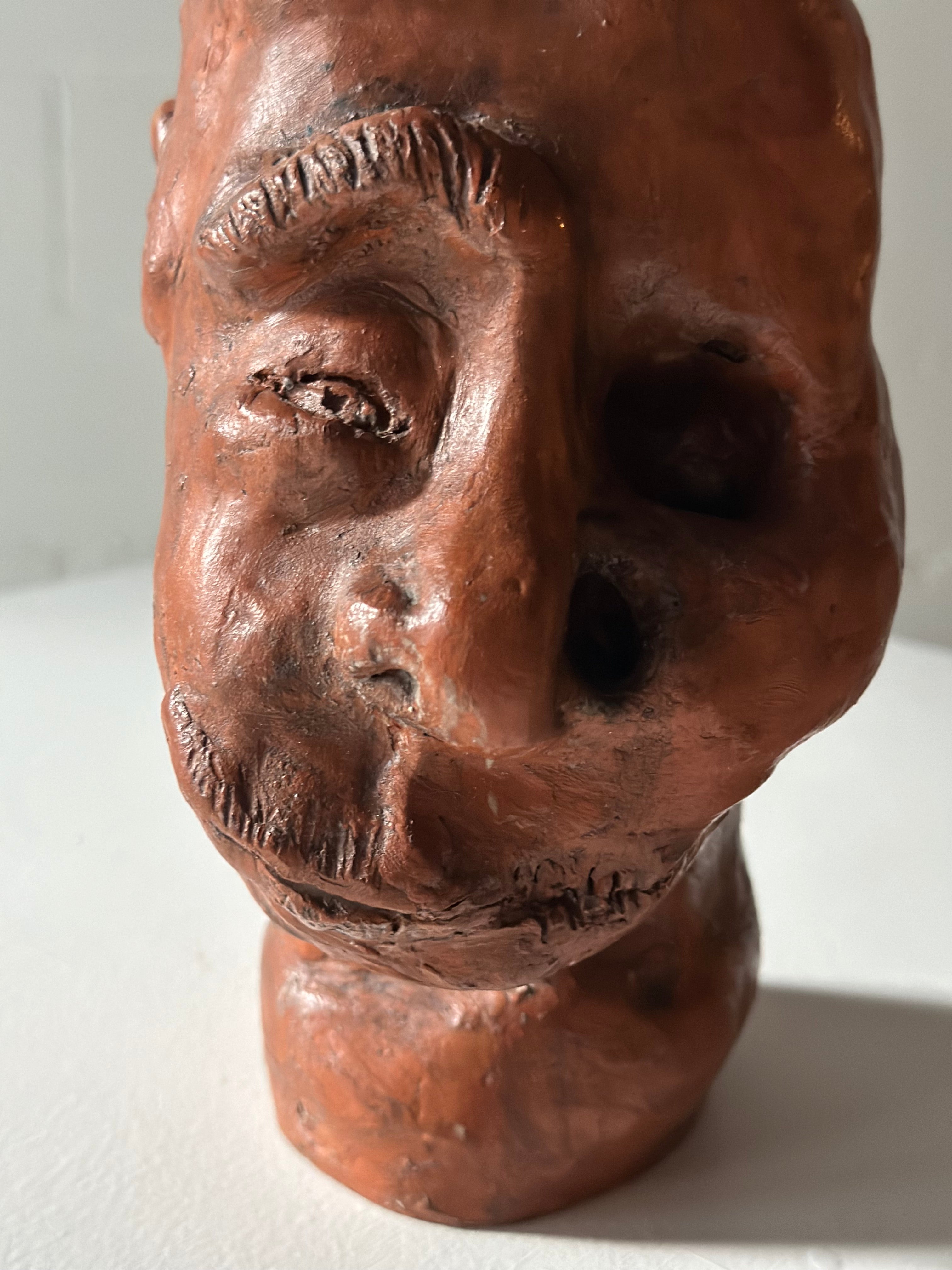 Scarred Head Sculpture