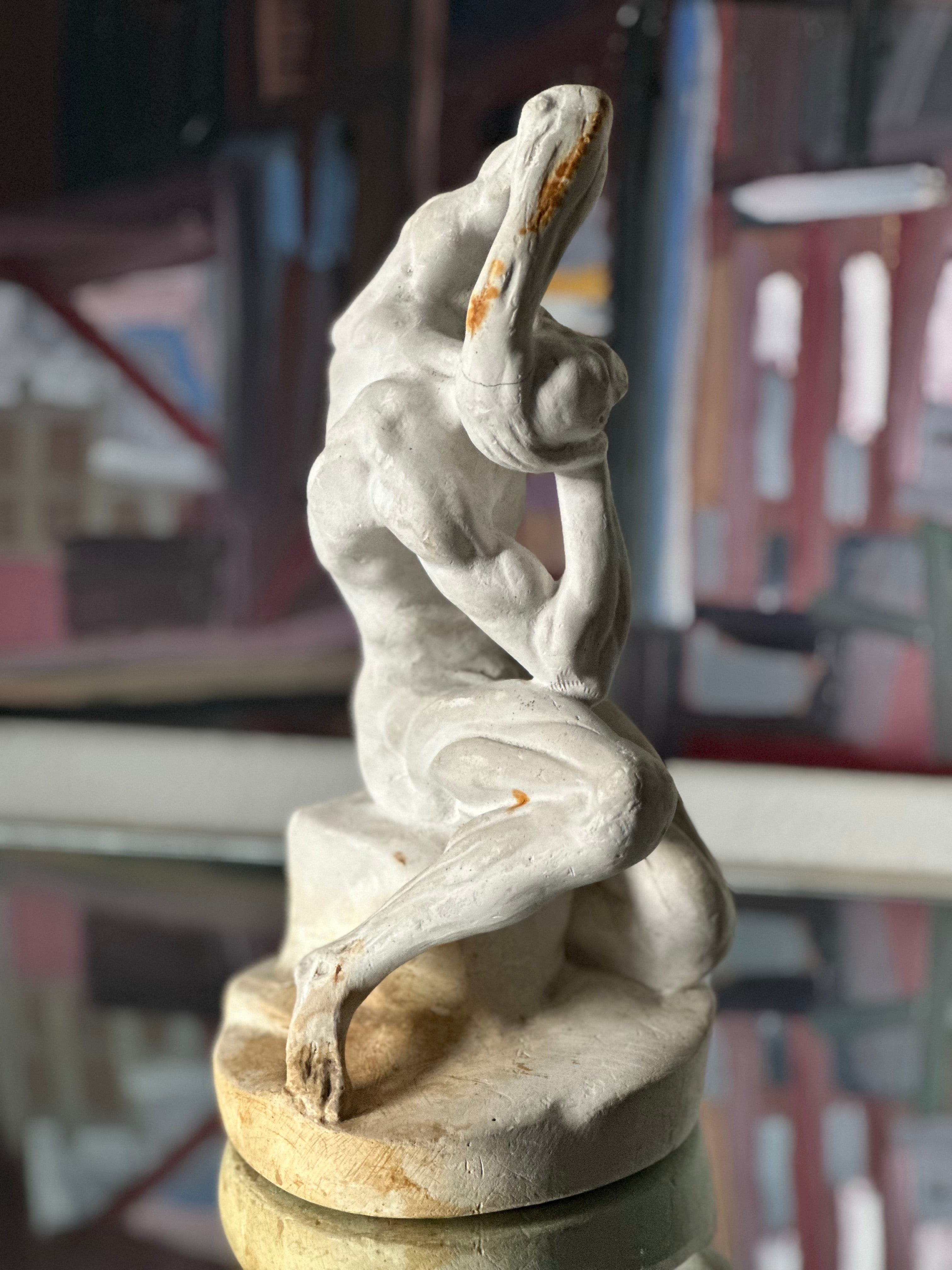 Sculpted Plaster Male Figure