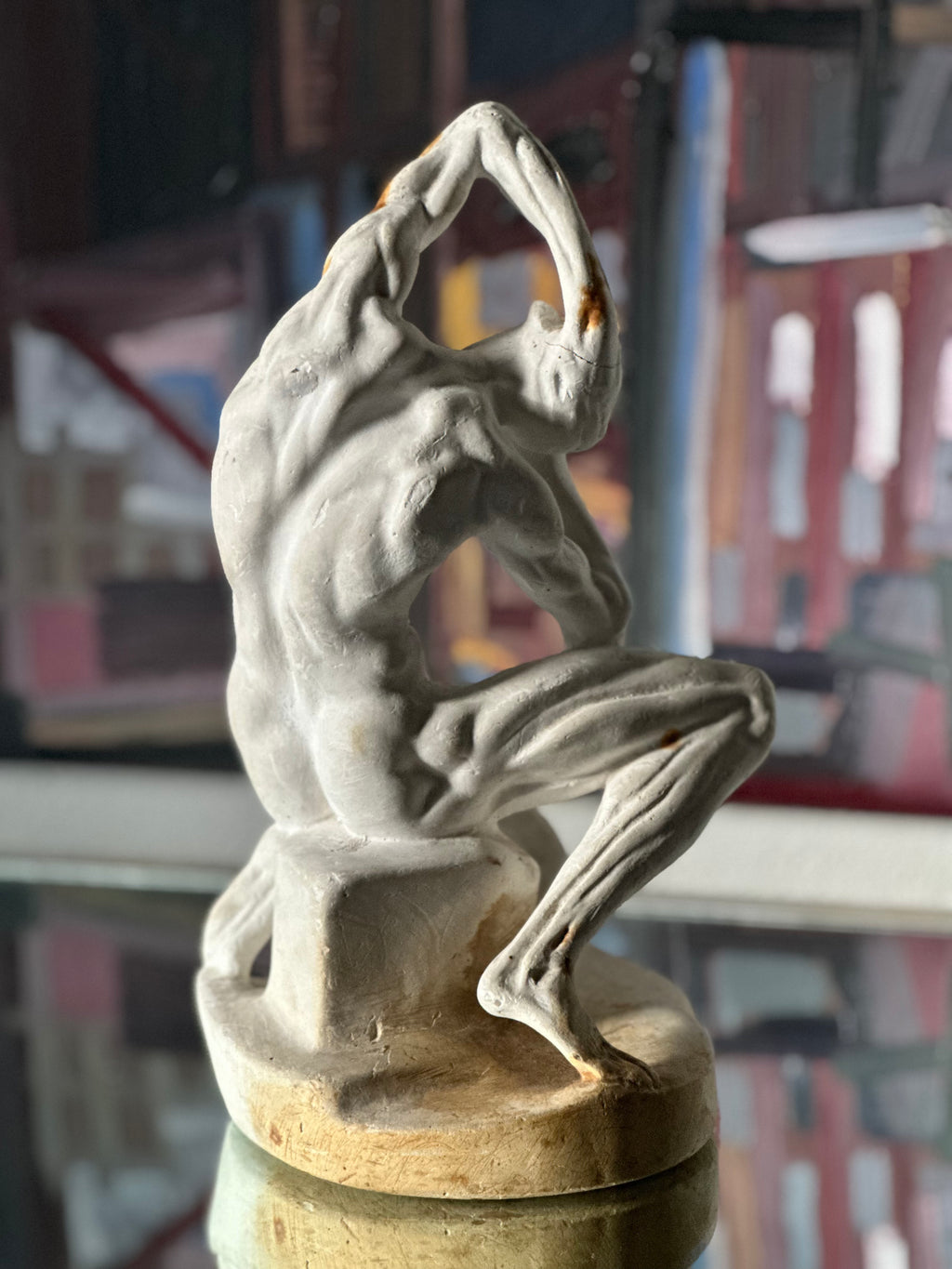 Sculpted Plaster Male Figure