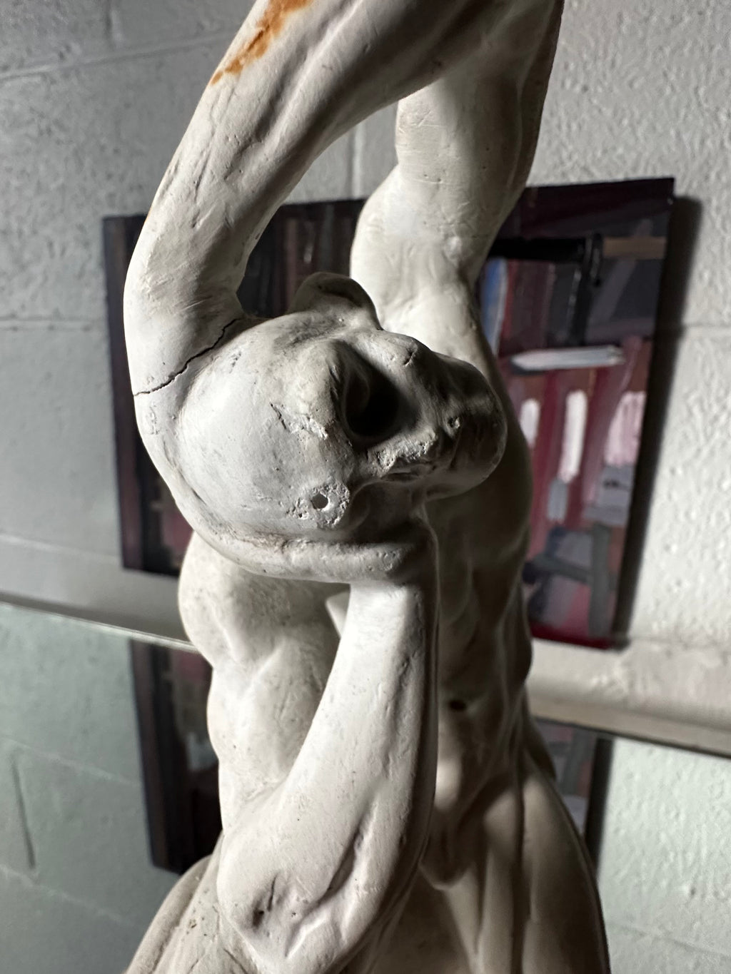 Sculpted Plaster Male Figure