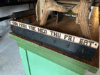 Early 20th century wooden weekly task board