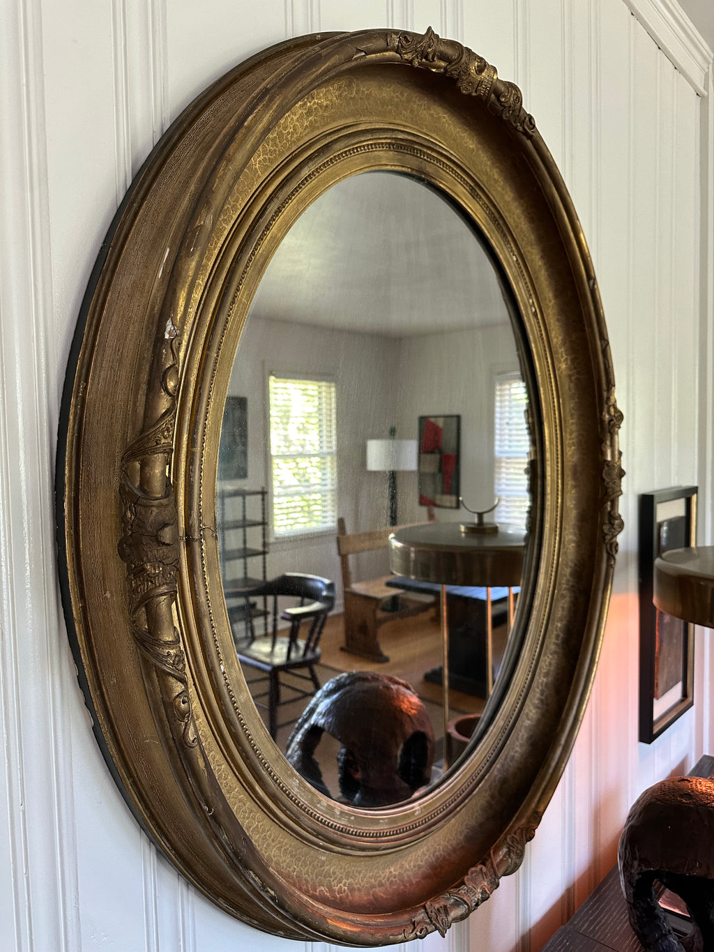 19th Century Oval Mirror