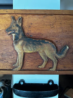 Carved Wooden German Shepherd