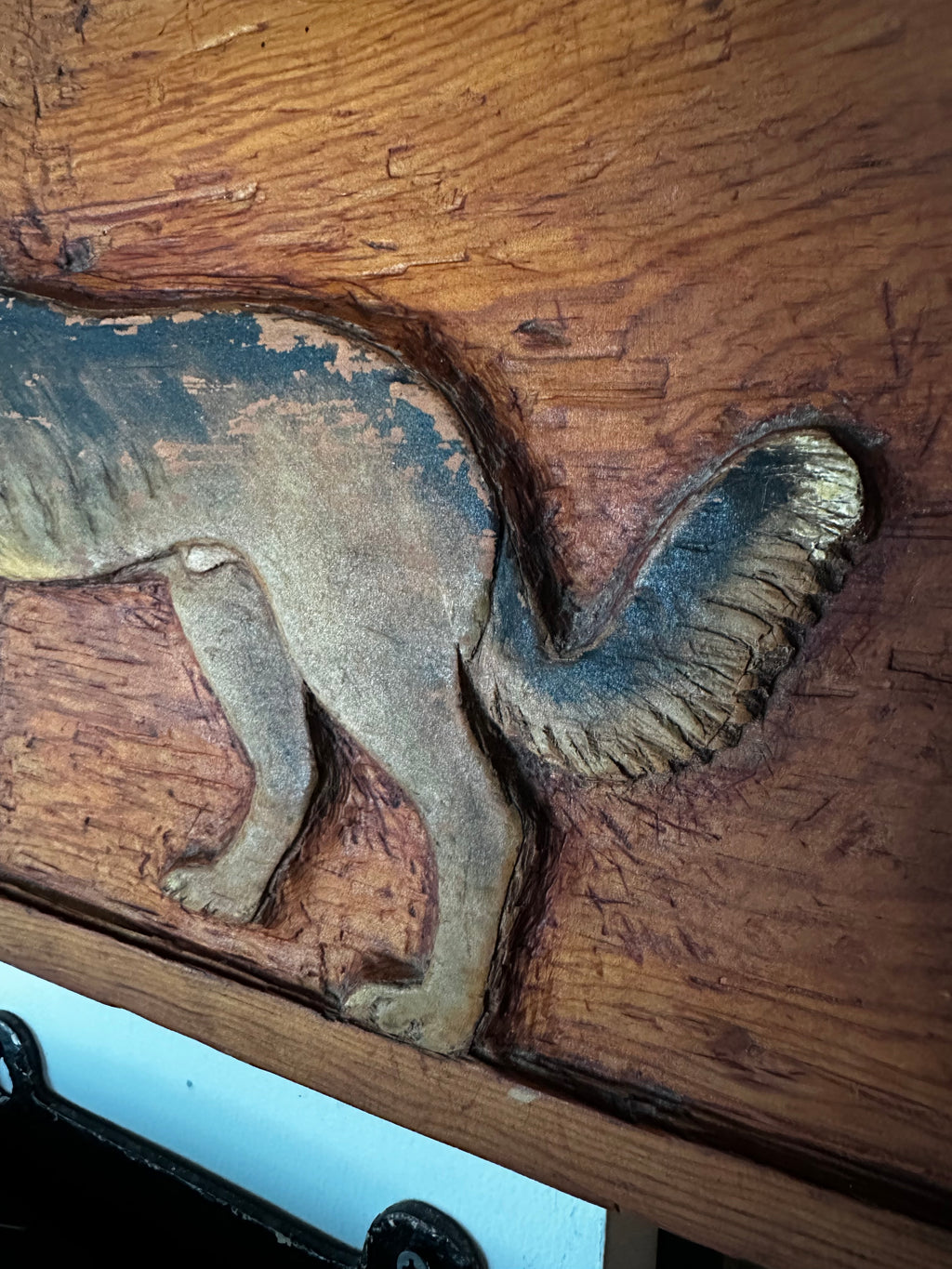 Carved Wooden German Shepherd
